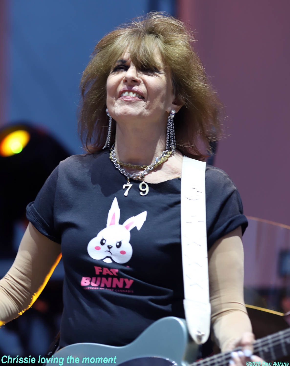 Chrissie Hynde of The Pretenders performing live