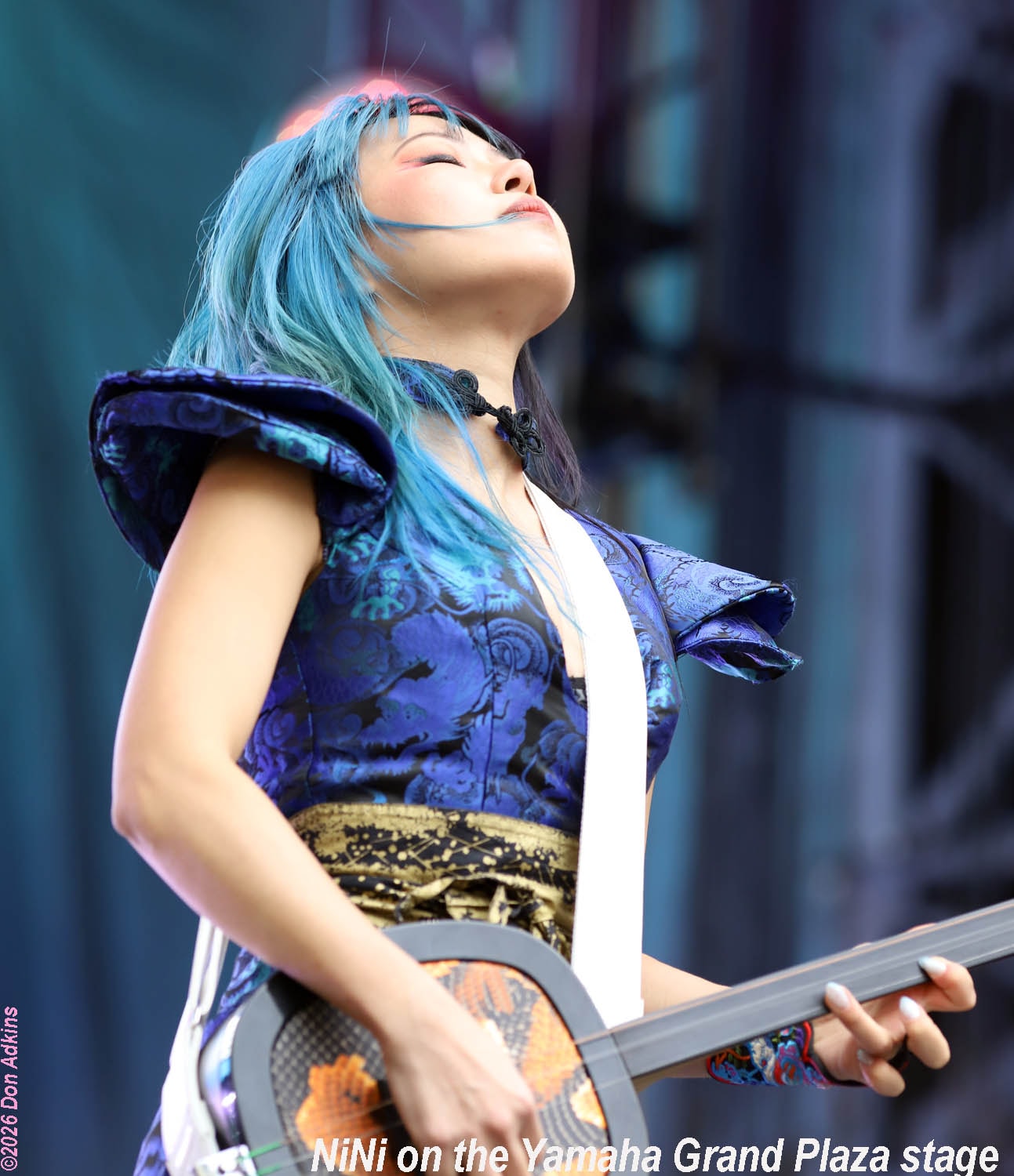 NiNi performing on the Yamaha Grand Plaza stage