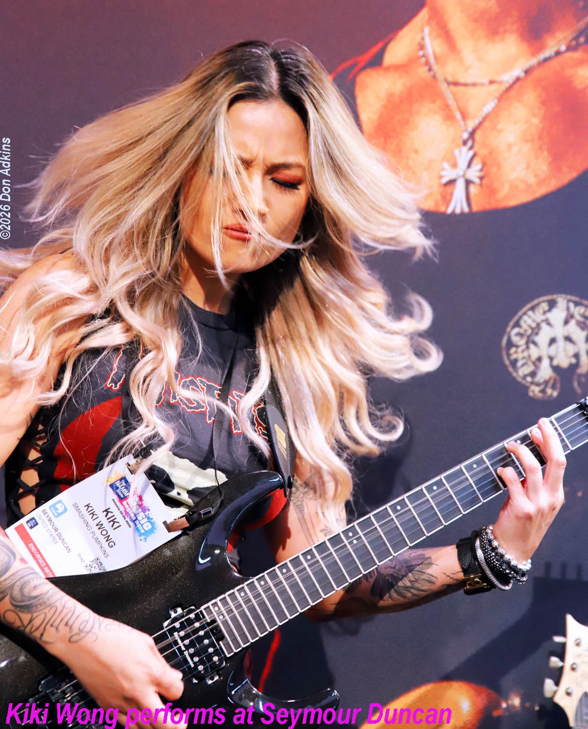 Kiki Wong performing at Seymour Duncan